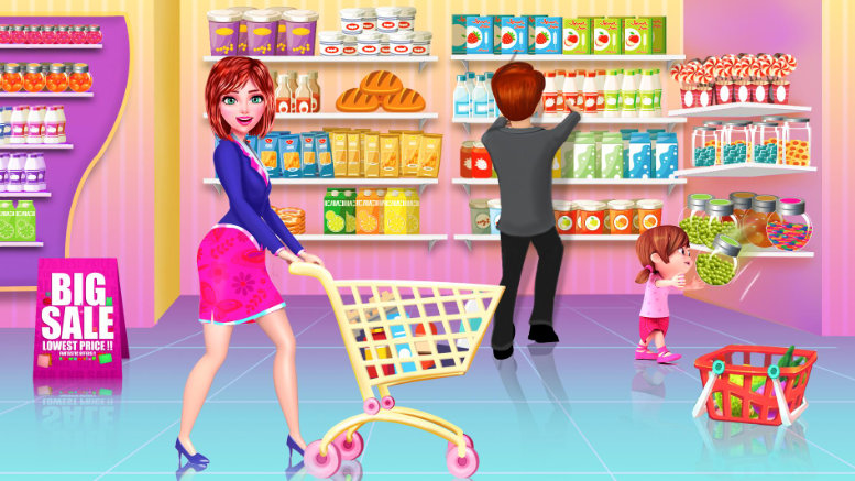 Supermarket Shopping Girl