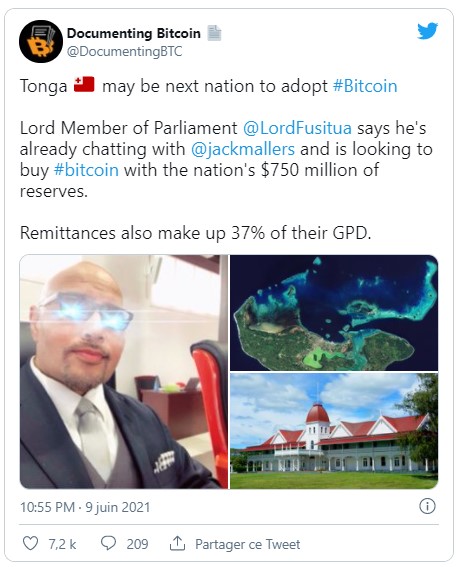 Kerajaan Tonga Akan Mengadopsi Bitcoin